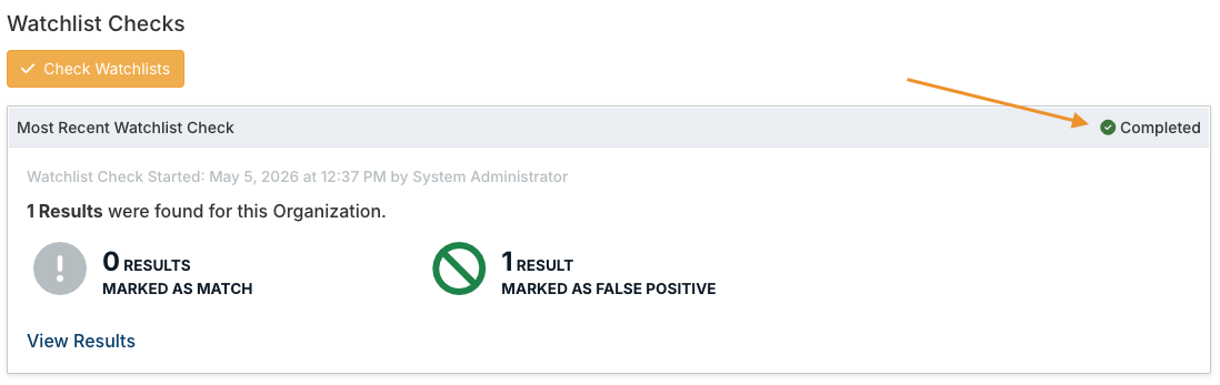 completed status