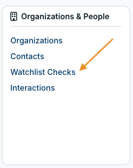 watchlist checks option