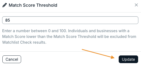 update button