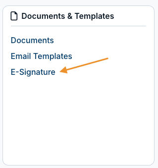 e-signature option