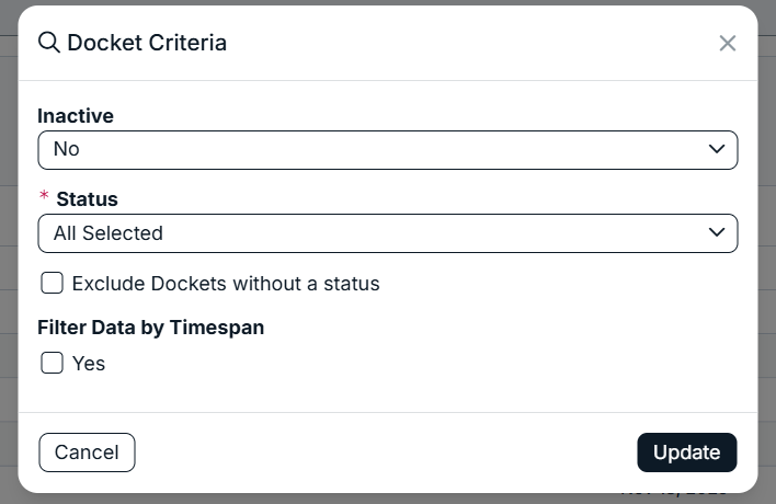 criteria filters
