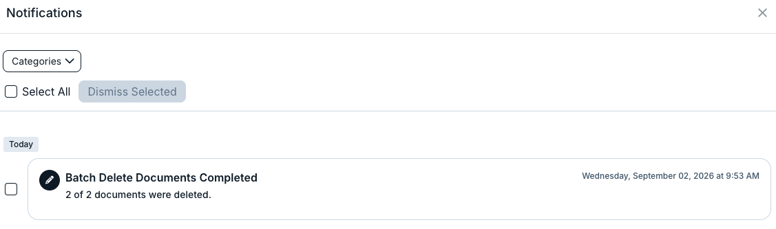 notification