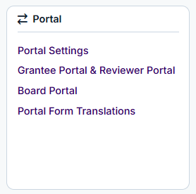 admin settings