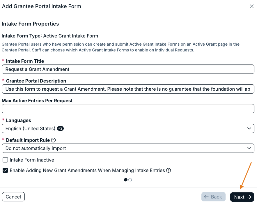 next button