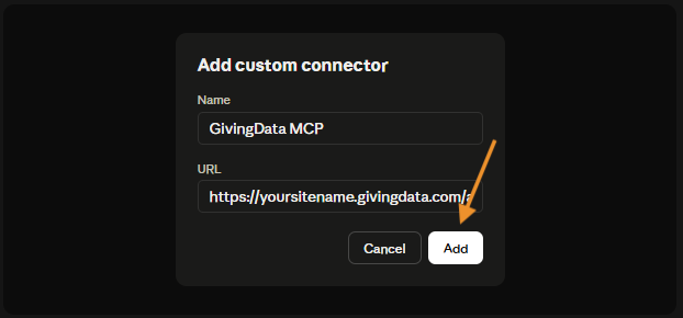 add button