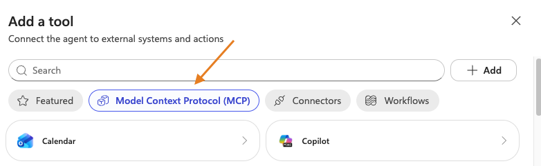 model context protocol button