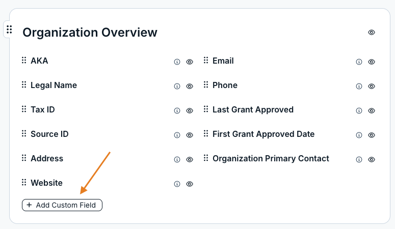 add custom field button