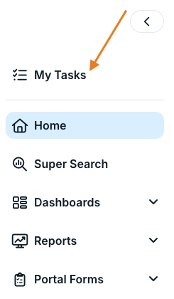 my tasks option
