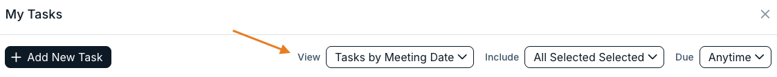 view dropdown