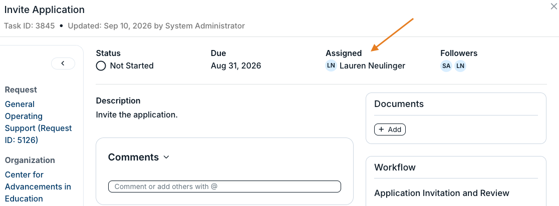 assigned field