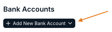 add new bank account button