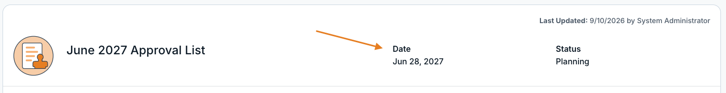 docket date field