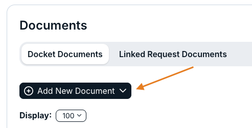 add new document button
