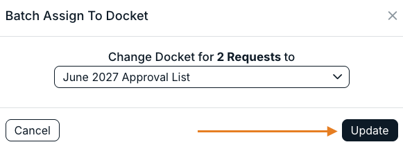 update button