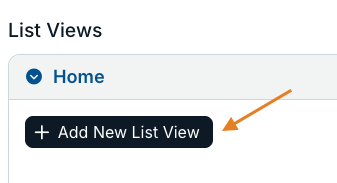 add new list view button