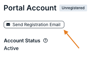 send registration email button