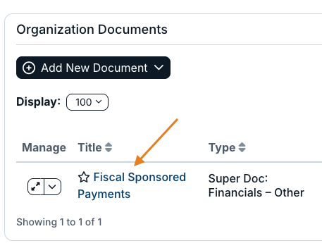 document title