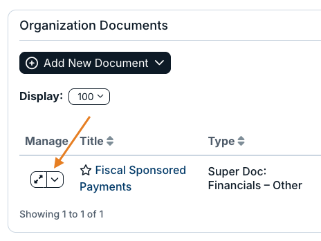 dropdown icon