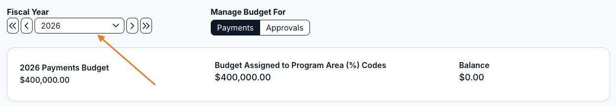 fiscal year dropdown