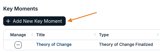 add new key moment button