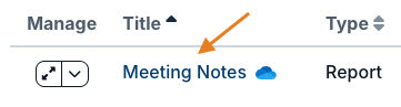 document title