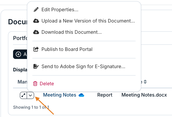 dropdown icon