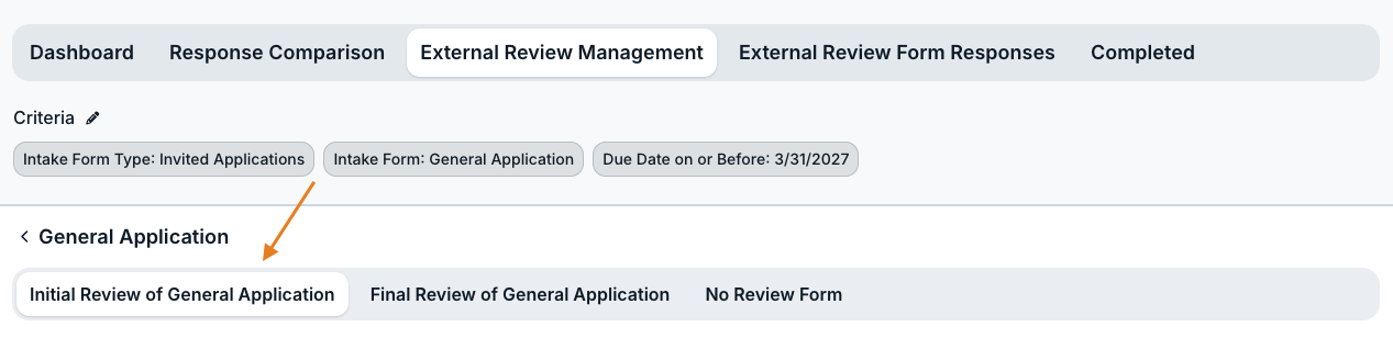 review form tab