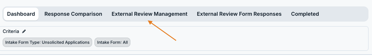 external review management tab
