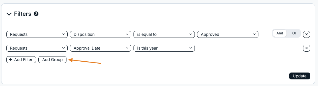 add group button