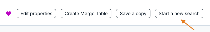 start a new search button