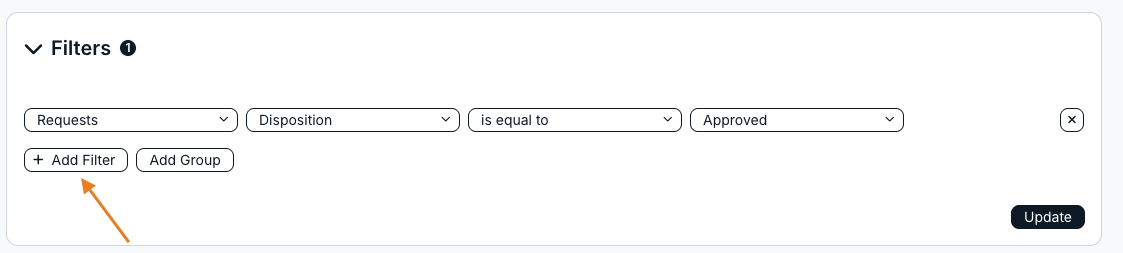 add filter button