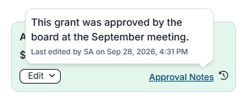 approval notes hover